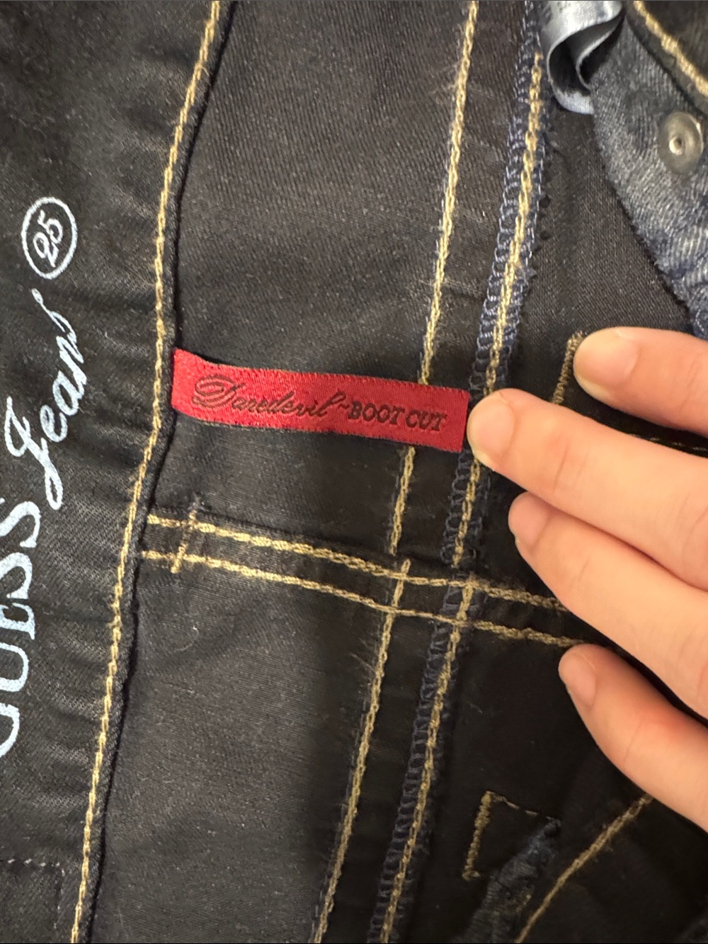 Guess Dardevil Bootcut Jeans size 25 X SH - Picture 3 of 6